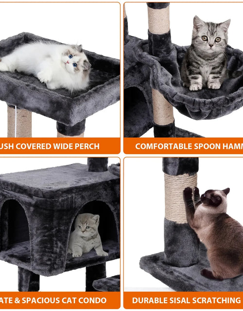 Load image into Gallery viewer, 36&quot; Cat Tree Cat Tower Scratching Posts Cat Condo W/Hammock for Indoor Cats Gray
