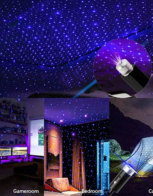 Load image into Gallery viewer, Romantic LED Car Roof Star Night Light Projector Atmosphere Galaxy Lamp USB Decorative Lamp Adjustable Car Interior Decor Light
