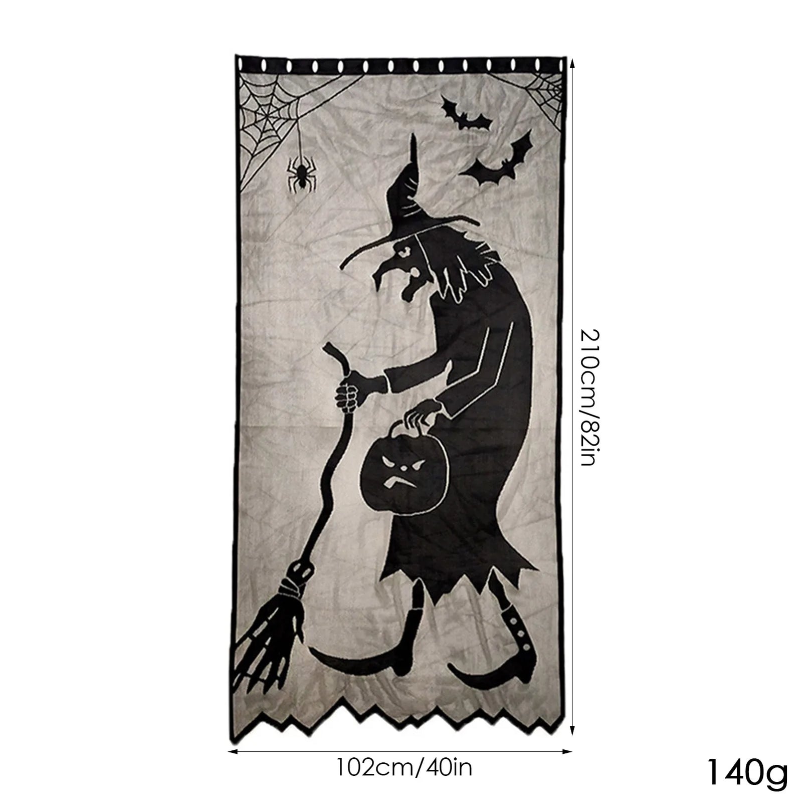 Halloween Decorative Curtains Halloween Window Curtains Black Lace Halloween Lampshade Cloth Decor Halloween Party Decoration