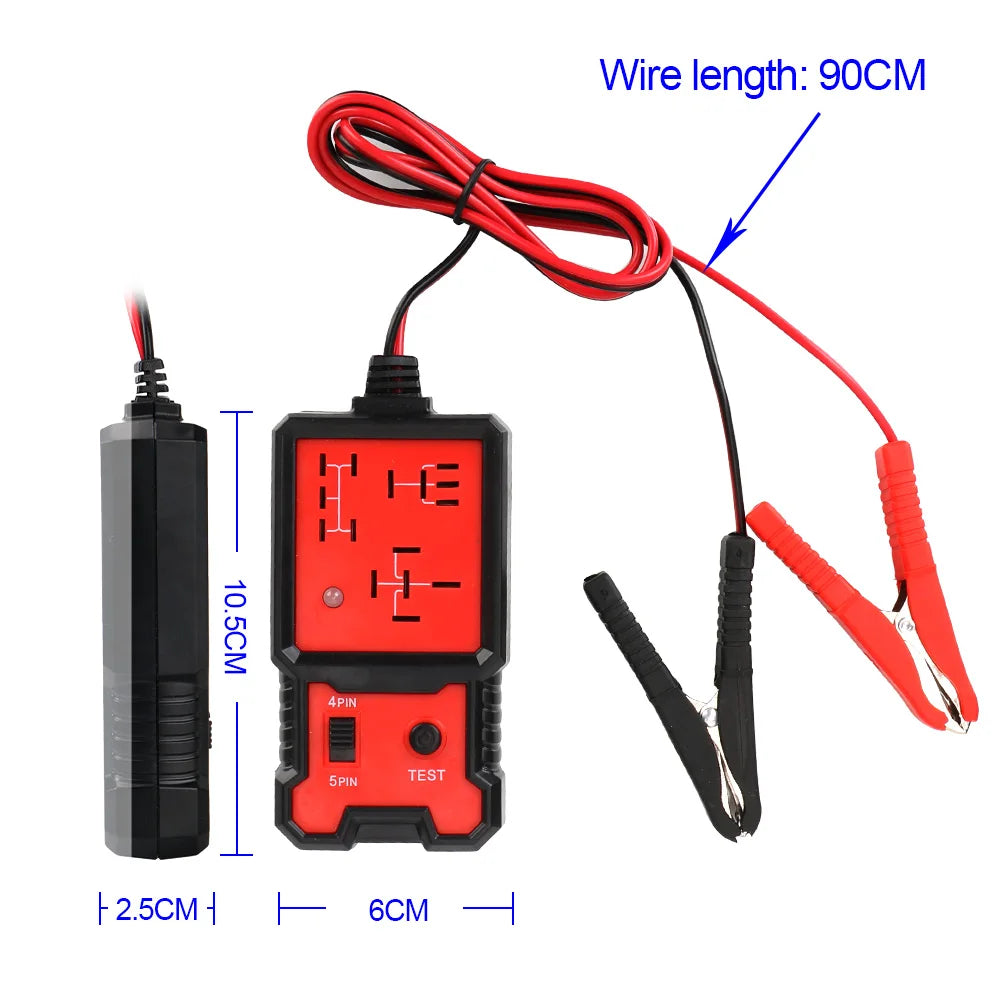 LED Indicator Light Car Battery Checker Automotive Electronic Relay Tester Car Relay Test Automotive Accessories Universal 12V