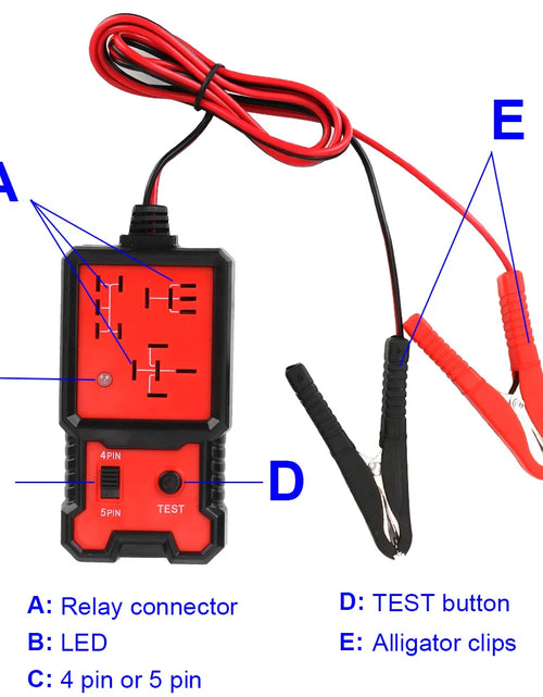 Load image into Gallery viewer, LED Indicator Light Car Battery Checker Automotive Electronic Relay Tester Car Relay Test Automotive Accessories Universal 12V
