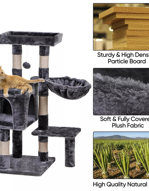 Load image into Gallery viewer, 36&quot; Cat Tree Cat Tower Scratching Posts Cat Condo W/Hammock for Indoor Cats Gray
