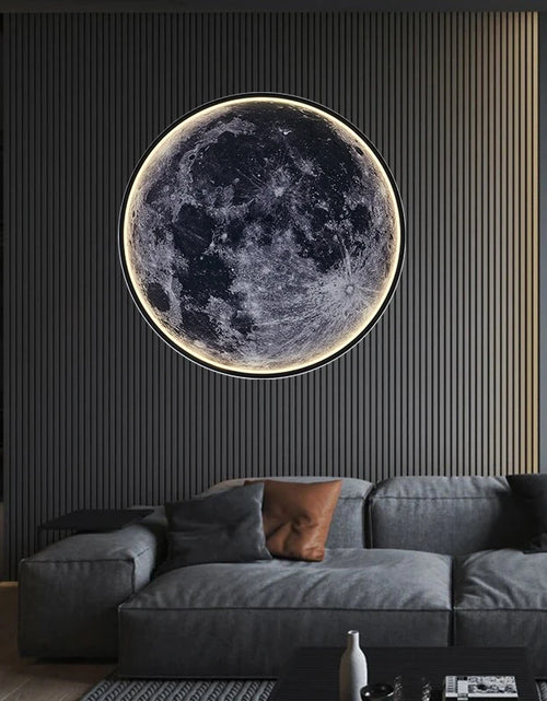 Load image into Gallery viewer, Moon Wall Light 3D Mural Earth Wall Light Remote Control Ceiling Lamp for Living Room Realistic Led Lamp Home Accessories
