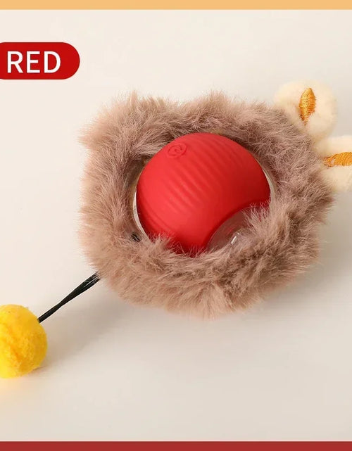 Load image into Gallery viewer, Electric Cat Ball Toys Automatic Rolling Ball Faux Tail Rechargeable Smart Pet Interactive Toy Dog Cat Training Imitate Mouse
