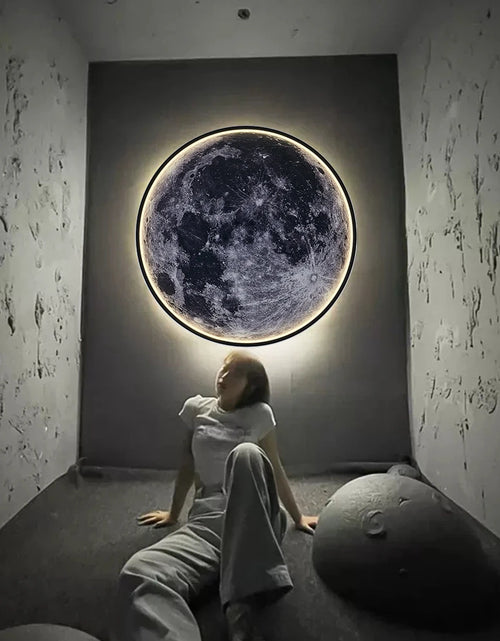 Load image into Gallery viewer, Moon Wall Light 3D Mural Earth Wall Light Remote Control Ceiling Lamp for Living Room Realistic Led Lamp Home Accessories
