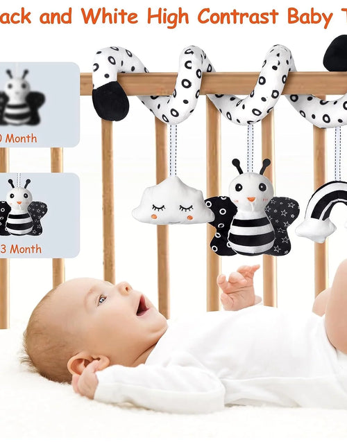 Load image into Gallery viewer, Baby Car Seat Toys, Infant Activity Spiral Toys Hanging Stroller Toys for Baby with Musical, Plush Activity Toys Toys for Newborn Baby 0 3 6 12 Months
