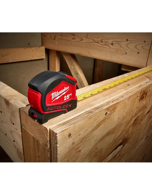 Load image into Gallery viewer, 25 Ft. Compact Auto Lock Tape Measure with 16 Ft. Compact Auto Lock Tape Measure
