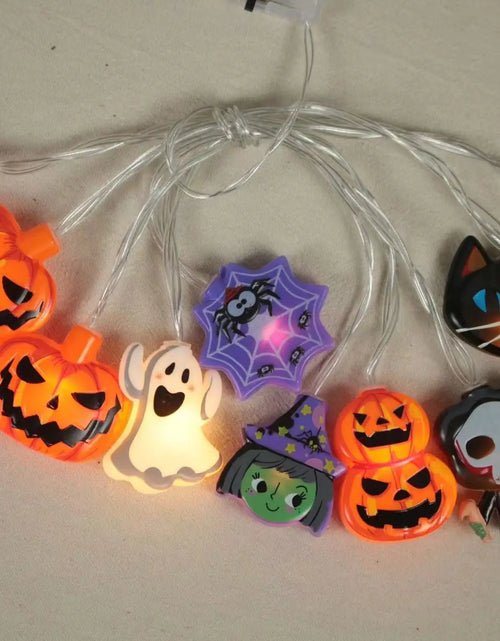 Load image into Gallery viewer, Halloween Lights Pumpkin Bat Spider Ghost Halloween String Lights Halloween Decorations Fairy Light Home Yard Window Decor
