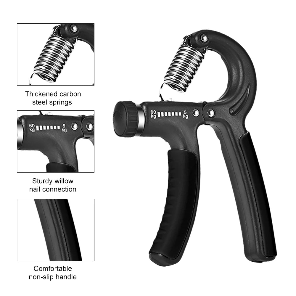 Grip Strengthener Strength Training Hand Exerciser Adjustable 5-60KG Fitness Unisex Finger Rehabilitation Training Hand Grip