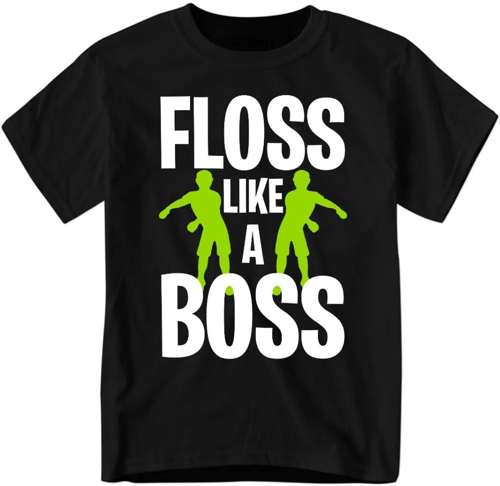 Floss like a Boss Funny Youth Gamer Shirt for Boys and Girls