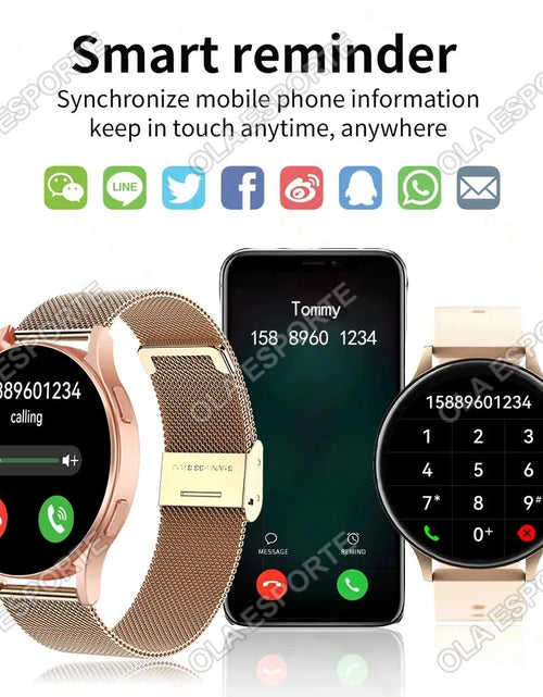 Load image into Gallery viewer, 2024 New Bluetooth Call Smart Watch 6 Pro Heart Rate Custom Dials Sport Men Woman Smarthwhatch Health Monitor Smartwatch for Man
