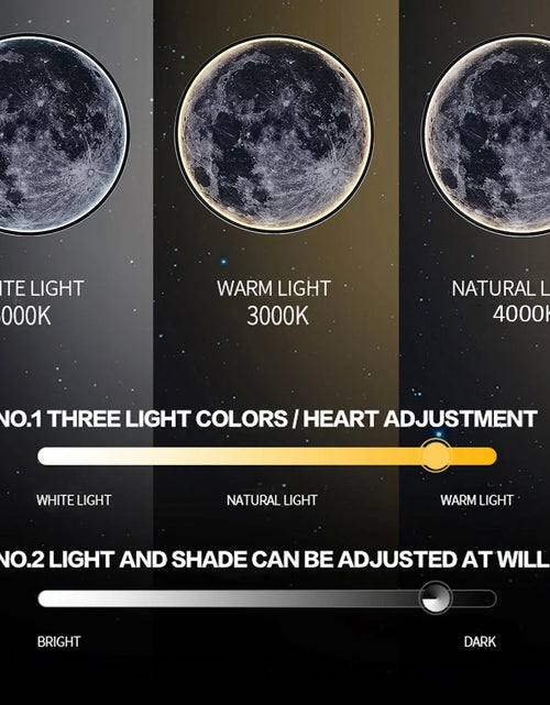 Load image into Gallery viewer, Moon Wall Light 3D Mural Earth Wall Light Remote Control Ceiling Lamp for Living Room Realistic Led Lamp Home Accessories
