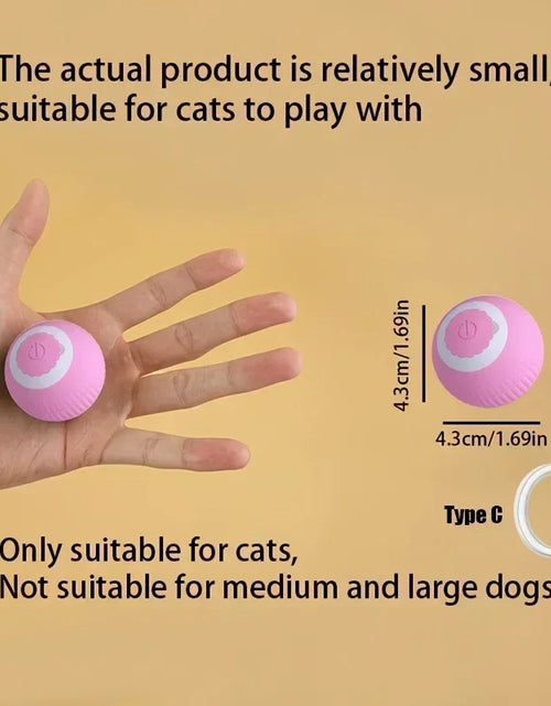 Load image into Gallery viewer, Interactive Cat Toys Ball Auto Electric Rolling Ball Toys for Cats/Kitty Pets Smart Automatic Teaser USB Rechargeable
