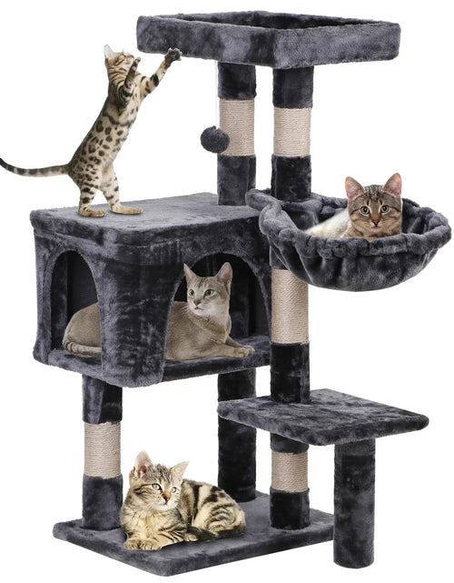 Load image into Gallery viewer, 36&quot; Cat Tree Cat Tower Scratching Posts Cat Condo W/Hammock for Indoor Cats Gray
