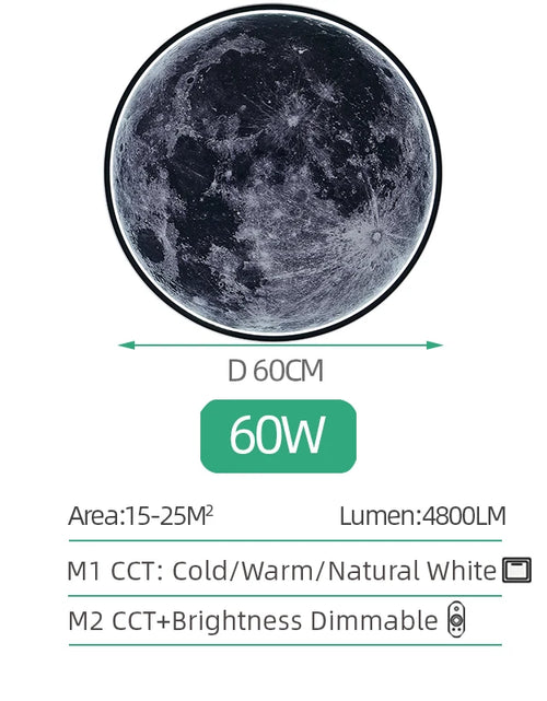 Load image into Gallery viewer, Moon Wall Light 3D Mural Earth Wall Light Remote Control Ceiling Lamp for Living Room Realistic Led Lamp Home Accessories
